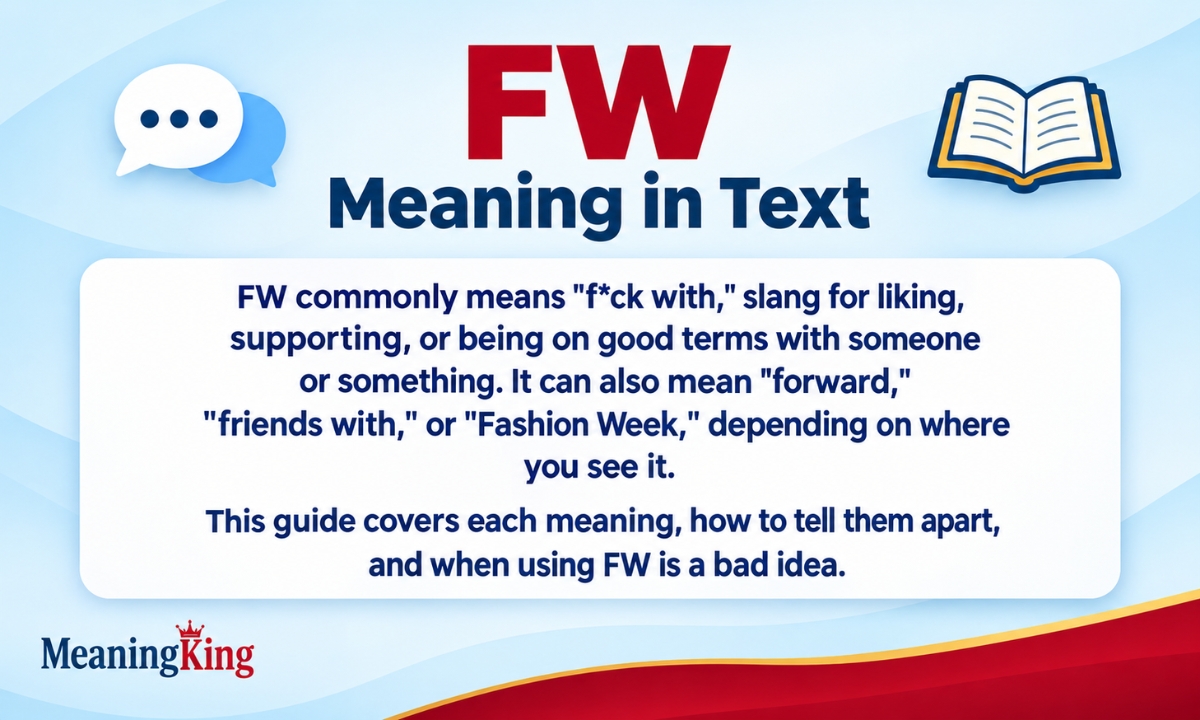 FW Meaning in Text What Does FW Mean