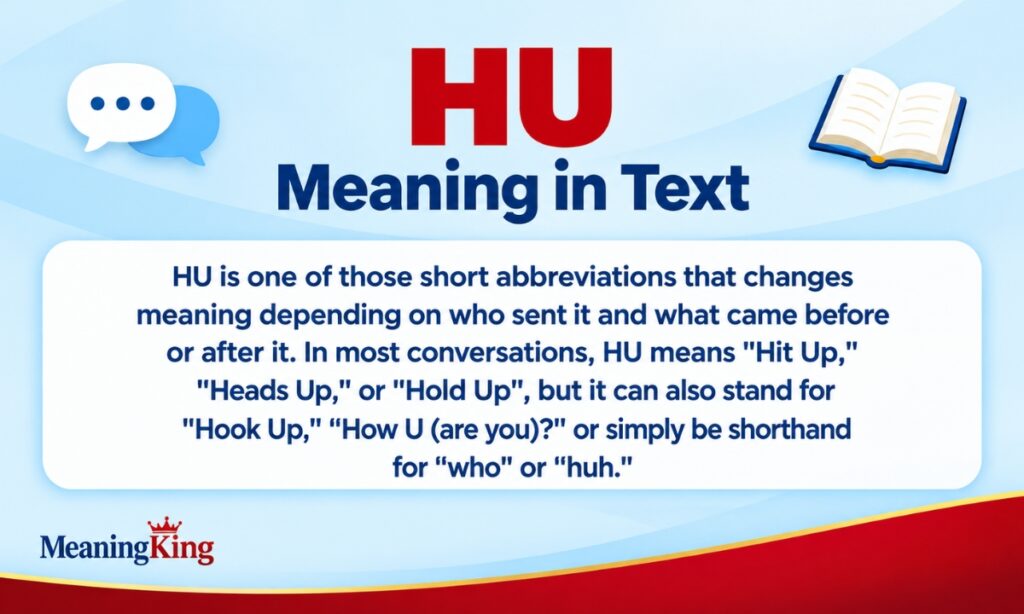 HU Meaning in Text What Does HU Mean 2026
