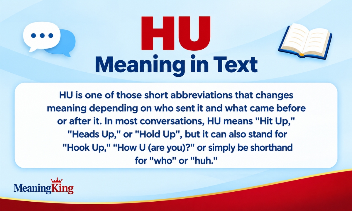 HU Meaning in Text What Does HU Mean 2026